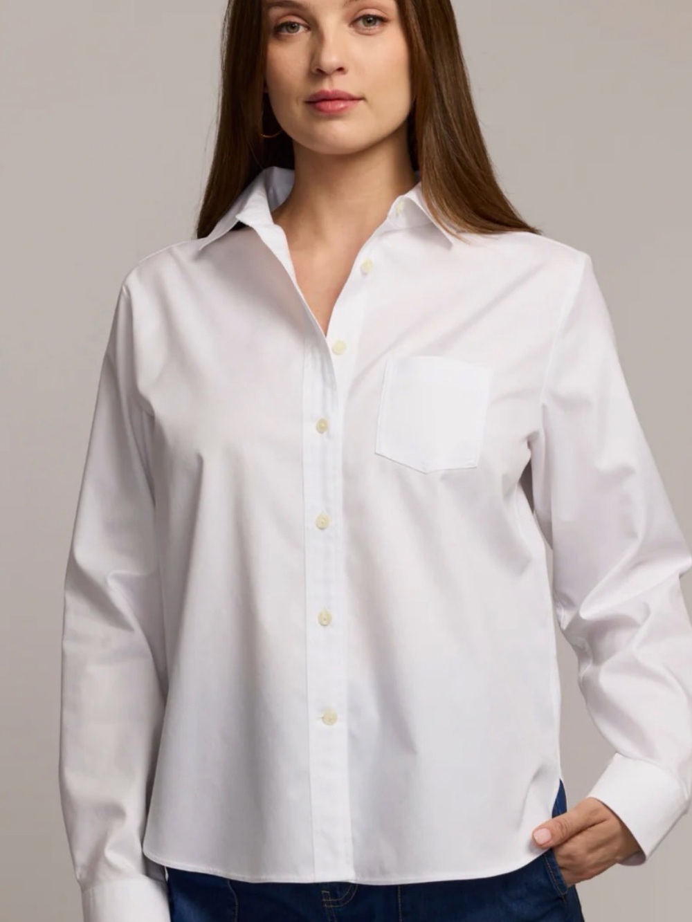 Hinson Wu white button down